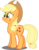 Size: 2145x2753 | Tagged: safe, artist:spellboundcanvas, applejack, g4, female, frightened, high res, simple background, solo, transparent background, vector