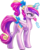Size: 6128x7568 | Tagged: safe, artist:kp-shadowsquirrel, artist:sagegami, princess cadance, alicorn, pony, g4, absurd resolution, alternate hairstyle, bow, butt, candy, chest fluff, female, hair bow, levitation, lollipop, lovebutt, magic, mare, plot, ponytail, simple background, solo, standing, tail, tail bow, tail wrap, teen princess cadance, telekinesis, tongue out, trace, transparent background, vector, younger