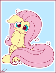 Size: 1600x2057 | Tagged: safe, artist:fluttershy-wins, artist:symbianl, fluttershy, g4, :s, blushing, crying, cute, female, floppy ears, fluttercry, frazzled hair, looking at you, shyabetes, solo, wavy mouth