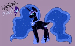 Size: 1280x800 | Tagged: safe, artist:php62, nightmare moon, alicorn, pony, g4, female, fluffy, mare, solo, sparkly