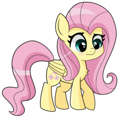 Size: 4300x4100 | Tagged: safe, artist:emera33, fluttershy, pegasus, pony, g4, absurd resolution, chest fluff, chibi, cute, daaaaaaaaaaaw, female, fluffy, simple background, solo, transparent background