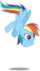 Size: 3358x6000 | Tagged: safe, artist:dashiesparkle, rainbow dash, g4, it's about time, absurd resolution, female, floating, looking down, simple background, solo, transparent background, vector