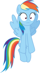 Size: 4481x8190 | Tagged: safe, artist:fluttershy_z, rainbow dash, pegasus, pony, g4, rarity takes manehattan, .ai available, absurd resolution, female, mare, shocked, simple background, solo, transparent background, vector