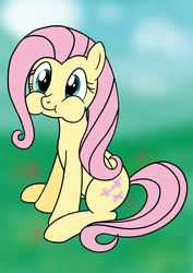 Size: 2267x3207 | Tagged: safe, artist:fluttershy_z, fluttershy, pegasus, pony, g4, female, high res, newbie artist training grounds, puffy cheeks, solo