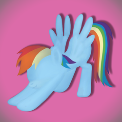 Size: 3511x3511 | Tagged: safe, artist:fluttershy_z, rainbow dash, pegasus, pony, g4, female, high res, iwtcird, meme, newbie artist training grounds, solo, stretching