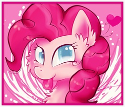 Size: 2144x1828 | Tagged: safe, artist:teranen, pinkie pie, g4, colored pupils, female, solo, tongue out