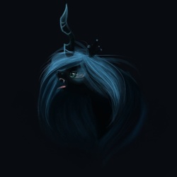 Size: 1000x1000 | Tagged: safe, artist:annielith, queen chrysalis, changeling, changeling queen, g4, crown, female, jewelry, open mouth, regalia, solo, tongue out