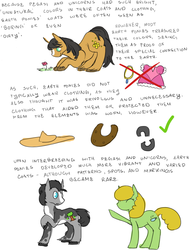 Size: 1042x1378 | Tagged: dead source, safe, artist:equestrology, earth pony, pony, headcanon, origins, text