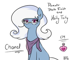 Size: 3000x2500 | Tagged: safe, artist:lrusu, oc, oc only, oc:chanel, cutie mark, high res, offspring, parent:hoity toity, parent:photo finish, parents:photoity, simple background, solo, white background