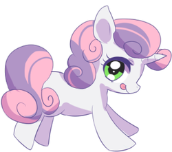 Size: 314x277 | Tagged: safe, artist:きゃらられな, sweetie belle, pony, g4, cute, female, solo
