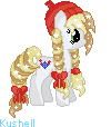 Size: 100x114 | Tagged: safe, artist:kushell, oc, oc only, animated, pixel art, solo, sparkly