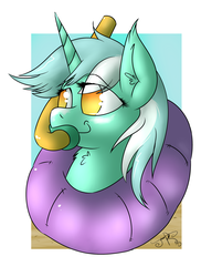 Size: 2000x2749 | Tagged: safe, artist:jorobro, lyra heartstrings, pony, g4, female, high res, snorkel, solo