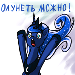 Size: 2560x2560 | Tagged: safe, artist:danton-y17, princess luna, alicorn, pony, g4, crown, female, high res, hoof shoes, jewelry, mare, meme, nichosi, peytral, regalia, russian, solo