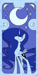 Size: 1600x3234 | Tagged: safe, artist:flamevulture17, part of a set, princess luna, g4, female, solo