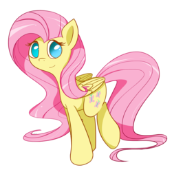 Size: 1686x1686 | Tagged: safe, artist:flamevulture17, fluttershy, pegasus, pony, g4, female, looking at you, no pupils, simple background, solo, transparent background