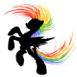 Size: 690x690 | Tagged: safe, artist:flamevulture17, rainbow dash, g4, female, simple background, solo, transparent background