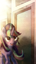 Size: 844x1500 | Tagged: safe, artist:tiothebeetle, starlight glimmer, g4, female, happy, solo