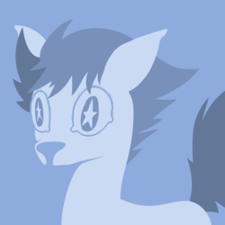 Size: 3000x3000 | Tagged: safe, artist:php64, oc, oc only, deer, avatar, barely pony related, high res, monochrome, solo