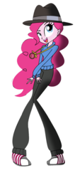 Size: 800x1776 | Tagged: safe, artist:kasi-ona, pinkie pie, equestria girls, g4, cute, female, rapper pie, simple background, skinny, solo, thin, transparent background