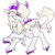 Size: 690x685 | Tagged: safe, artist:mvnchies, oc, oc only, bicorn, hybrid, colored hooves, fabulous, horn, male, multiple horns, raised hoof, simple background, solo, stallion, transparent background, unshorn fetlocks