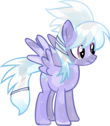 Size: 3491x4012 | Tagged: safe, artist:vector-brony, cloudchaser, pegasus, pony, g4, crystallized, female, mare, simple background, solo, spread wings, transparent background, wings