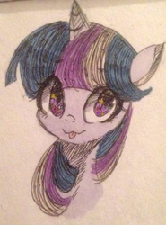 Size: 534x720 | Tagged: artist needed, safe, twilight sparkle, g4, female, solo, tongue out