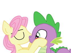 Size: 1024x768 | Tagged: safe, artist:ripped-ntripps, fluttershy, spike, dragon, pegasus, pony, g4, and then spike was gay, blushing, butterscotch, duo, gay, half r63 shipping, kiss on the lips, kissing, male, rule 63, ship:butterspike, ship:flutterspike, shipping, spike gets all the stallions, stallion