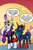 Size: 234x350 | Tagged: safe, idw, official comic, king sombra, princess celestia, princess luna, twilight sparkle, alicorn, pony, friendship is magic #18, g4, reflections, spoiler:comic, dark mirror universe, dialogue, evil celestia, evil counterpart, evil luna, evil sisters, glowing horn, good king sombra, horn, mirror universe, open mouth, raised hoof, shrunken pupils, smiling