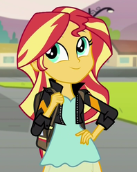Size: 783x991 | Tagged: safe, screencap, sunset shimmer, equestria girls, g4, my little pony equestria girls: friendship games, cute, female, reaction image, shimmerbetes, smiling, solo