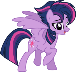 Size: 1024x968 | Tagged: artist needed, source needed, safe, twilight sparkle, alicorn, pony, g4, my little pony: friendship is magic, princess twilight sparkle (episode), alternate hairstyle, cute, female, mare, punklight sparkle, simple background, solo, transparent background, twilight sparkle (alicorn)