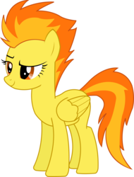 Size: 1103x1453 | Tagged: safe, artist:sketchmcreations, spitfire, pegasus, pony, g4, casual, female, inkscape, raised eyebrow, show accurate, simple background, solo, transparent background, vector