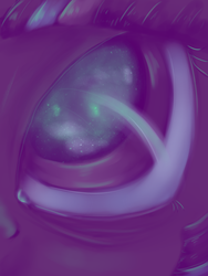 Size: 1200x1600 | Tagged: safe, artist:causticeichor, twilight sparkle, g4, ambiguous gender, close-up, eyes, limited palette, reflection, solo, stars
