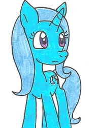 Size: 452x612 | Tagged: safe, artist:cmara, trixie, pony, unicorn, g4, female, mare, solo, traditional art