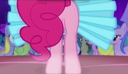 Size: 1057x613 | Tagged: safe, screencap, pinkie pie, earth pony, pony, g4, suited for success, butt, female, mare, plot