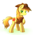 Size: 655x700 | Tagged: safe, artist:riouku, braeburn, g4, bedroom eyes, blushing, looking at you, male, raised hoof, smiling, solo