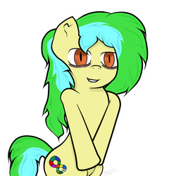 Size: 1500x1500 | Tagged: safe, oc, oc only, oc:portal breakway, earth pony, pony, bags under eyes, bipedal, solo