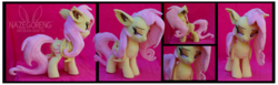 Size: 7791x2411 | Tagged: safe, artist:nazegoreng, fluttershy, g4, flutterbat, irl, photo, plushie, solo, species swap