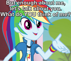 Size: 700x600 | Tagged: safe, screencap, rainbow dash, equestria girls, g4, my little pony equestria girls: rainbow rocks, bronybait, caption, female, image macro, meme, open mouth, power rangers, power rangers spd, solo