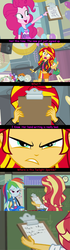 Size: 720x2560 | Tagged: safe, screencap, pinkie pie, rainbow dash, sunset shimmer, equestria girls, g4, my little pony equestria girls, my little pony equestria girls: friendship games, the science of magic, comic, female, handwriting, meme, sunset the science gal, text