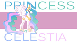 Size: 1920x1080 | Tagged: safe, artist:templarhappy, princess celestia, alicorn, pony, g4, female, mare, simple, solo, spread wings, vector, wallpaper