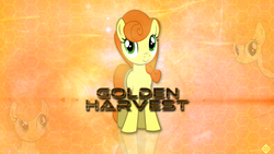 Size: 2732x1536 | Tagged: safe, artist:drfatalchunk, artist:geonine, artist:jamesg2498, artist:sirleandrea, carrot top, golden harvest, earth pony, pony, g4, c:, cute, cutie top, female, looking at you, mare, smiling, solo, vector, wallpaper