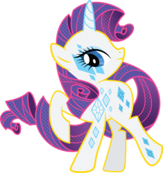 Size: 7937x8454 | Tagged: safe, artist:sugar-loop, rarity, g4, absurd resolution, cutie mark magic, female, simple background, solo, transparent background, vector