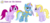 Size: 1333x600 | Tagged: safe, artist:osipush, fuchsia blush, lavender lace, trixie, pony, unicorn, equestria girls, g4, background human, bling, equestria girls ponified, female, mare, microphone, ponified, rainbow power, rainbow power-ified, simple background, transparent background, trio, trixie and the illusions, vector