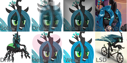 Size: 2365x1182 | Tagged: safe, queen chrysalis, a canterlot wedding, g4, bicycle, female, out of context, solo