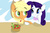 Size: 600x400 | Tagged: safe, artist:rainbownightfury, applejack, rarity, g4, female, lesbian, ship:rarijack, shipping