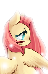 Size: 413x637 | Tagged: safe, artist:mousu, fluttershy, g4, crying, female, sad, solo