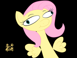 Size: 1600x1200 | Tagged: safe, artist:clot, fluttershy, g4, big eyes, female, simple background, solo