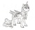 Size: 1568x1348 | Tagged: safe, artist:amaya-chans2, oc, oc only, oc:shield heart, alicorn, classical unicorn, pony, alicorn oc, horn, leonine tail, monochrome, offspring, parent:princess cadance, parent:shining armor, parents:shiningcadance, traditional art