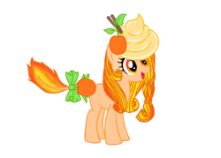 Size: 764x546 | Tagged: safe, artist:icandycorn, oc, oc only, oc:orange pudding, solo