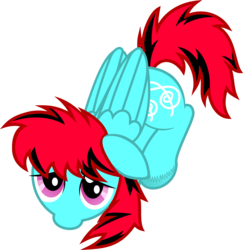 Size: 4857x5000 | Tagged: safe, artist:age3rcm, oc, oc only, oc:red dash, absurd resolution, sad, simple background, solo, transparent background, unshorn fetlocks, vector